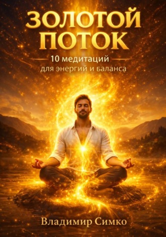 Обложка книги «Золотой поток — 10 медитаций для энергии, гармонии и осознанности»
