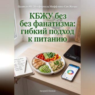 Обложка книги «КБЖУ без фанатизма: гибкий подход к питанию»