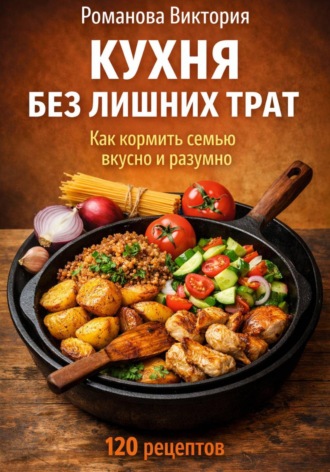 Обложка книги «Кухня без лишних трат: как кормить семью вкусно и разумно»