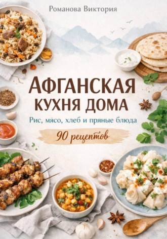Обложка книги «Афганская кухня дома: рис, мясо, хлеб и пряные блюда»