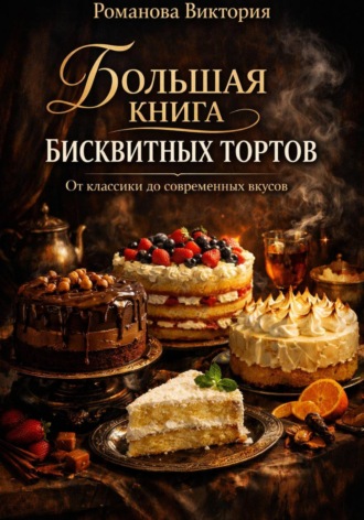 Обложка книги «Большая книга бисквитных тортов: от классики до современных вкусов»
