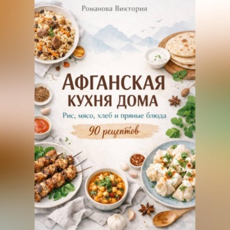 Обложка книги «Афганская кухня дома: рис, мясо, хлеб и пряные блюда»