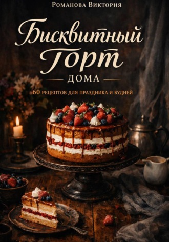 Обложка книги «Бисквитный торт дома: 60 рецептов для праздника и будней»