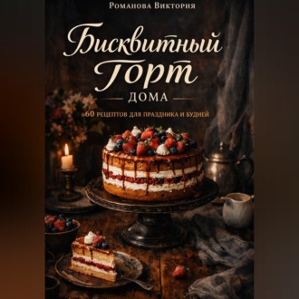 Обложка книги «Бисквитный торт дома: 60 рецептов для праздника и будней»