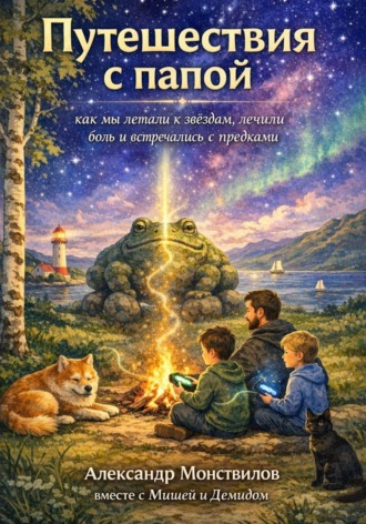 Обложка книги «Путешествия с Папой. Как мы летали к звёздам, лечили боль и встречались с предками.»