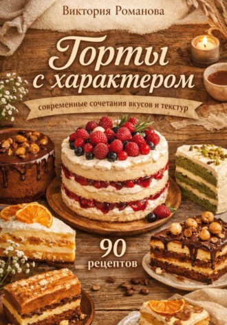 Обложка книги «Торты с характером: современные сочетания вкусов и текстур»