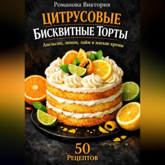 Обложка книги «Цитрусовые бисквитные торты: апельсин, лимон, лайм и мягкие кремы»