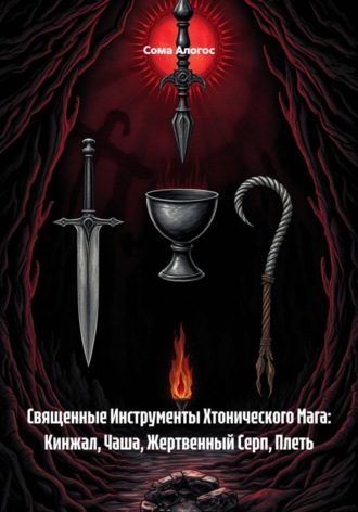 Обложка книги «Священные Инструменты Хтонического Мага: Кинжал, Чаша, Жертвенный Серп, Плеть»