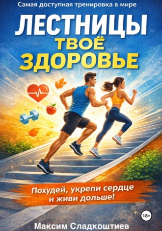 Обложка книги «Лестницы — твое здоровье. Похудей, укрепи сердце и живи дольше!»