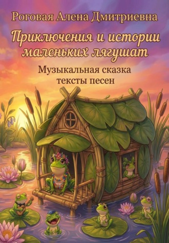 Обложка книги «"Приключения и истории маленьких лягушат" Музыкальная сказка тексты песен»