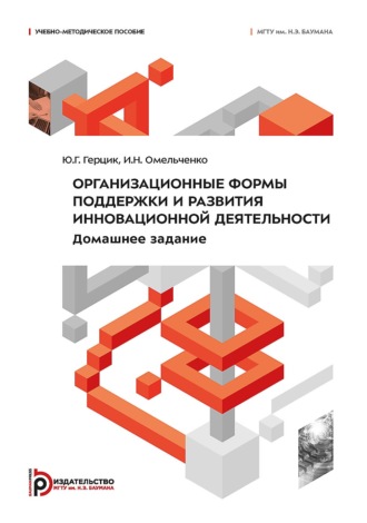 Обложка книги «Организационные формы поддержки и развития инновационной деятельности. Домашнее задание»