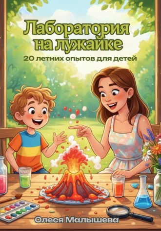 Обложка книги «Лаборатория на лужайке. 20 летних опытов для детей»