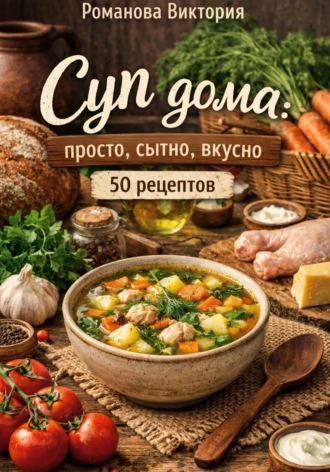 Обложка книги «Суп дома: просто, сытно, вкусно»