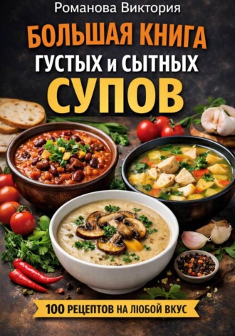 Обложка книги «Большая книга густых и сытных супов»
