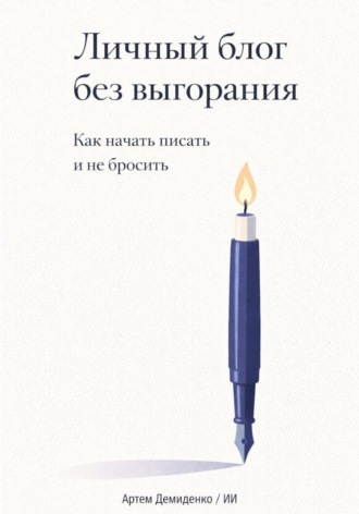Обложка книги «Личный блог без выгорания: Как начать писать и не бросить»