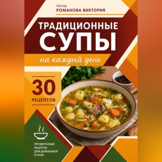 Обложка книги «Традиционные супы на каждый день»
