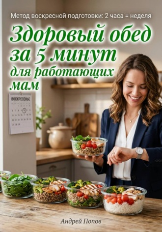 Обложка книги «Здоровый обед за 5 минут для работающих мам»