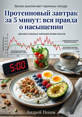 Обложка книги «Протеиновый завтрак за 5 минут: вся правда о насыщении»