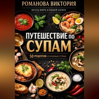 Обложка книги «Путешествие по супам: 50 рецептов из разных стран»