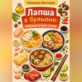 Обложка книги «Лапша в бульоне: большая книга супов»