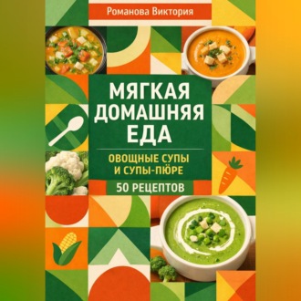 Обложка книги «Мягкая домашняя еда: овощные супы и супы-пюре»