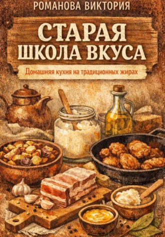 Обложка книги «Старая школа вкуса: домашняя кухня на традиционных жирах»