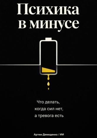 Обложка книги «Психика в минусе: Что делать, когда сил нет, а тревога есть»