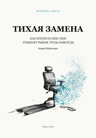 Обложка книги «Тихая замена - Как кризисы 2026–2028 изменят рынок труда навсегда»