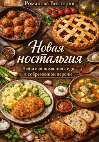 Обложка книги «Новая ностальгия: любимая домашняя еда в современной версии»