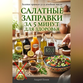 Обложка книги «Салатные заправки за 5 минут для здоровья»