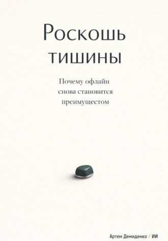 Обложка книги «Роскошь тишины: Почему офлайн снова становится преимуществом»