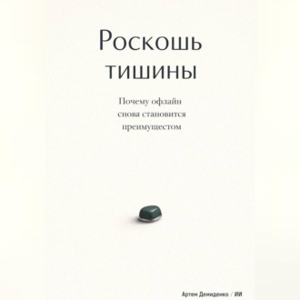 Обложка книги «Роскошь тишины: Почему офлайн снова становится преимуществом»