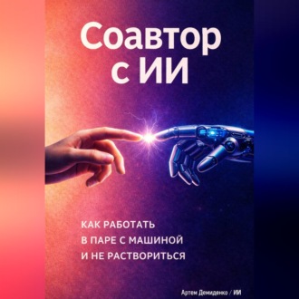 Обложка книги «Соавтор с ИИ: Как работать в паре с машиной и не раствориться»