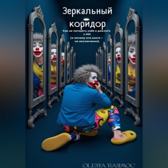 Обложка книги «Зеркальный коридор. Как не потерять себя в диалоге с ИИ (и почему эта книга — не исключение)»