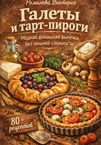 Обложка книги «Галеты и тарт-пироги: модная домашняя выпечка без лишней сложности»