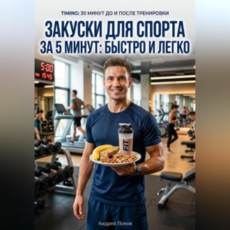 Обложка книги «Закуски для спорта за 5 минут: быстро и легко»