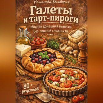 Обложка книги «Галеты и тарт-пироги: модная домашняя выпечка без лишней сложности»