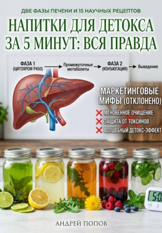 Обложка книги «Напитки для детокса за 5 минут: вся правда»