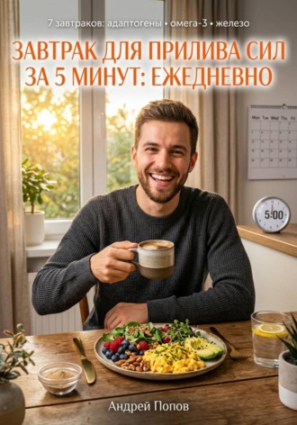 Обложка книги «Завтрак для прилива сил за 5 минут: ежедневно»