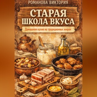 Обложка книги «Старая школа вкуса: домашняя кухня на традиционных жирах»
