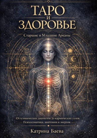 Обложка книги «ТАРО И ЗДОРОВЬЕ: Старшие и Младшие Арканы - От клинических диагнозов до кармических узлов. Психосоматика, анатомия и энергия.»