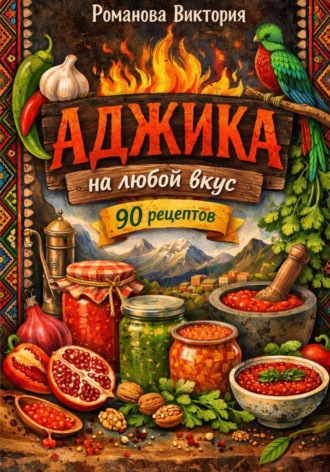 Обложка книги «Аджика на любой вкус: острые, мягкие, чесночные и пряные варианты»
