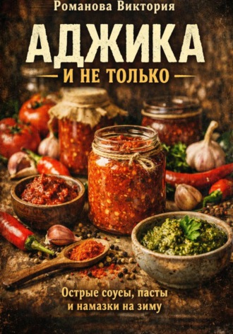 Обложка книги «Аджика и не только: острые соусы, пасты и намазки на зиму»