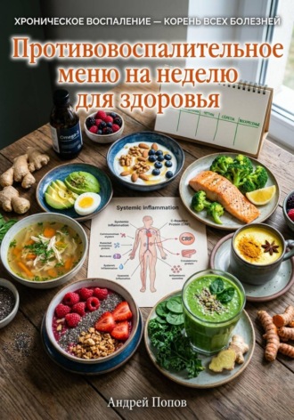 Обложка книги «Противовоспалительное меню на неделю для здоровья»