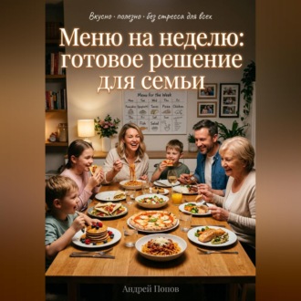 Обложка книги «Меню на неделю: готовое решение для семьи»