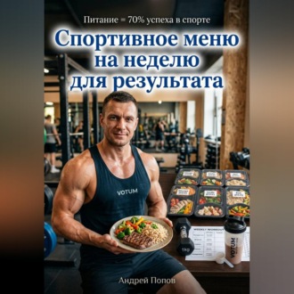 Обложка книги «Спортивное меню на неделю для результата»