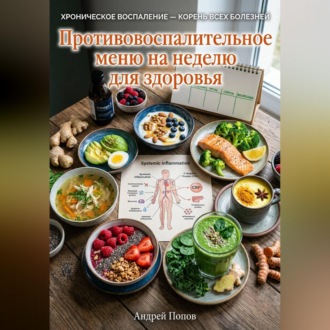 Обложка книги «Противовоспалительное меню на неделю для здоровья»