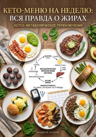 Обложка книги «Кето-меню на неделю: вся правда о жирах»