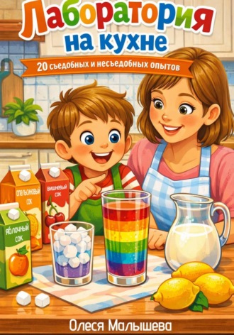 Обложка книги «Лаборатория на кухне. 20 съедобных и несъедобных опытов»