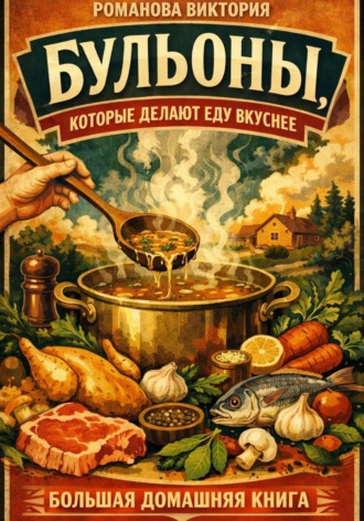 Обложка книги «Бульоны, которые делают еду вкуснее: большая домашняя книга»